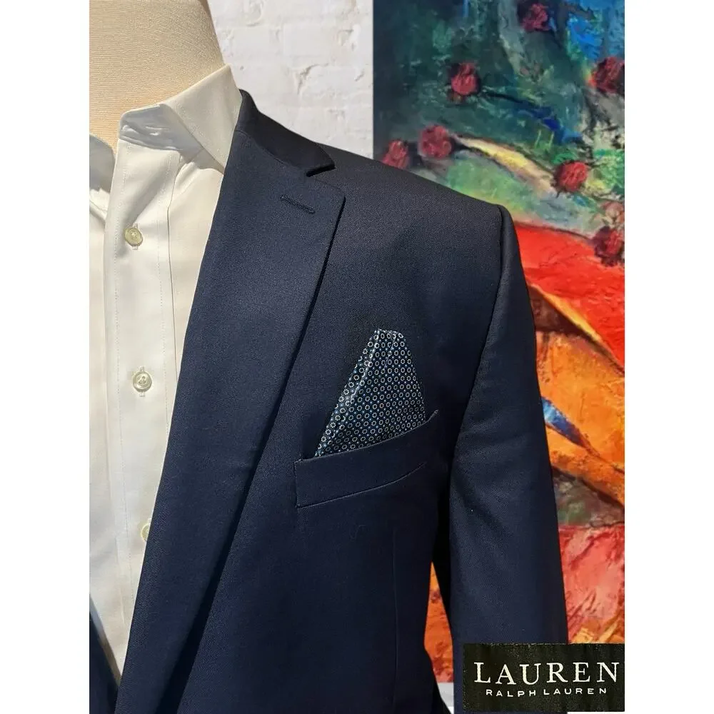 Ralph Lauren LRL Black Label Mens 50R Navy Blue Casual Blazer Sport Jacket - Picture 4 of 16